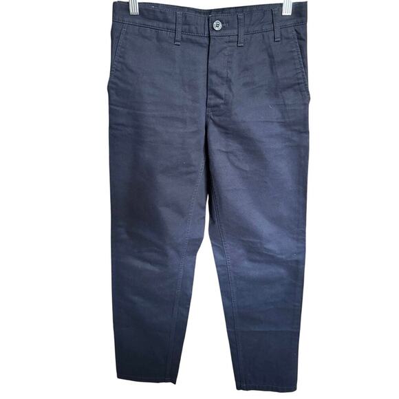 Norse Project New Aros Heavy Chino Pants Straight Leg Mid Rise Dark Navy Size 28 - Picture 4 of 16